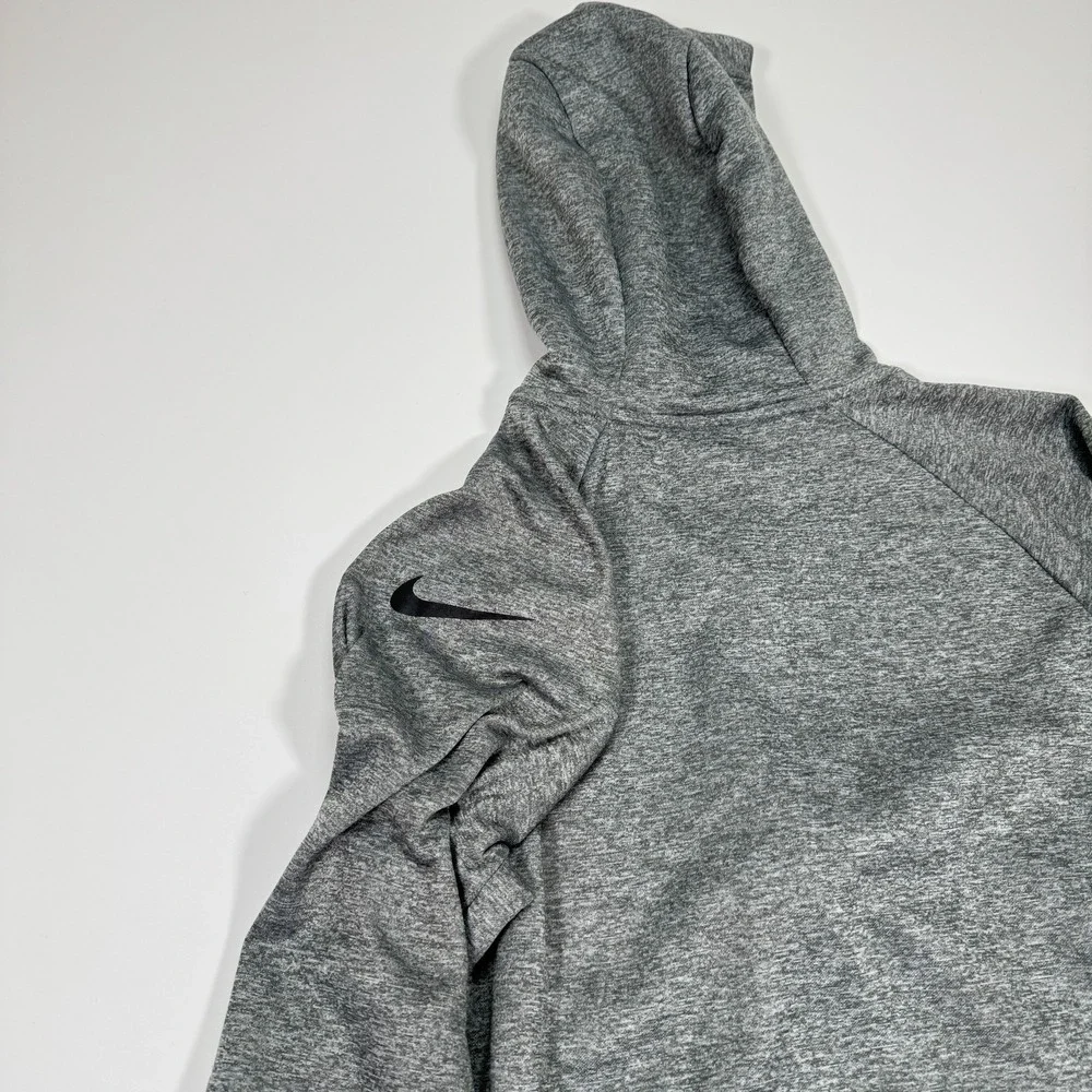 Nike Dri-FIT Mens XL Heather Gray Full Zip Hoodie Sweatshirt Athletic Training